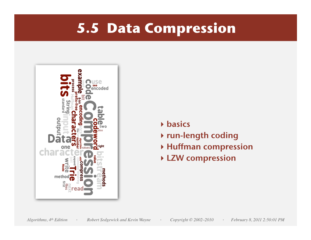 5.5 Data Compression