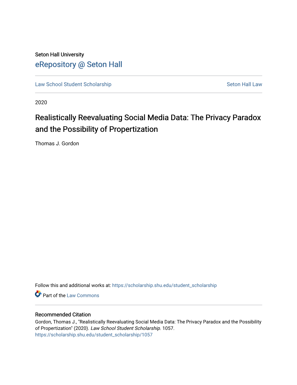 Realistically Reevaluating Social Media Data: the Privacy Paradox and the Possibility of Propertization