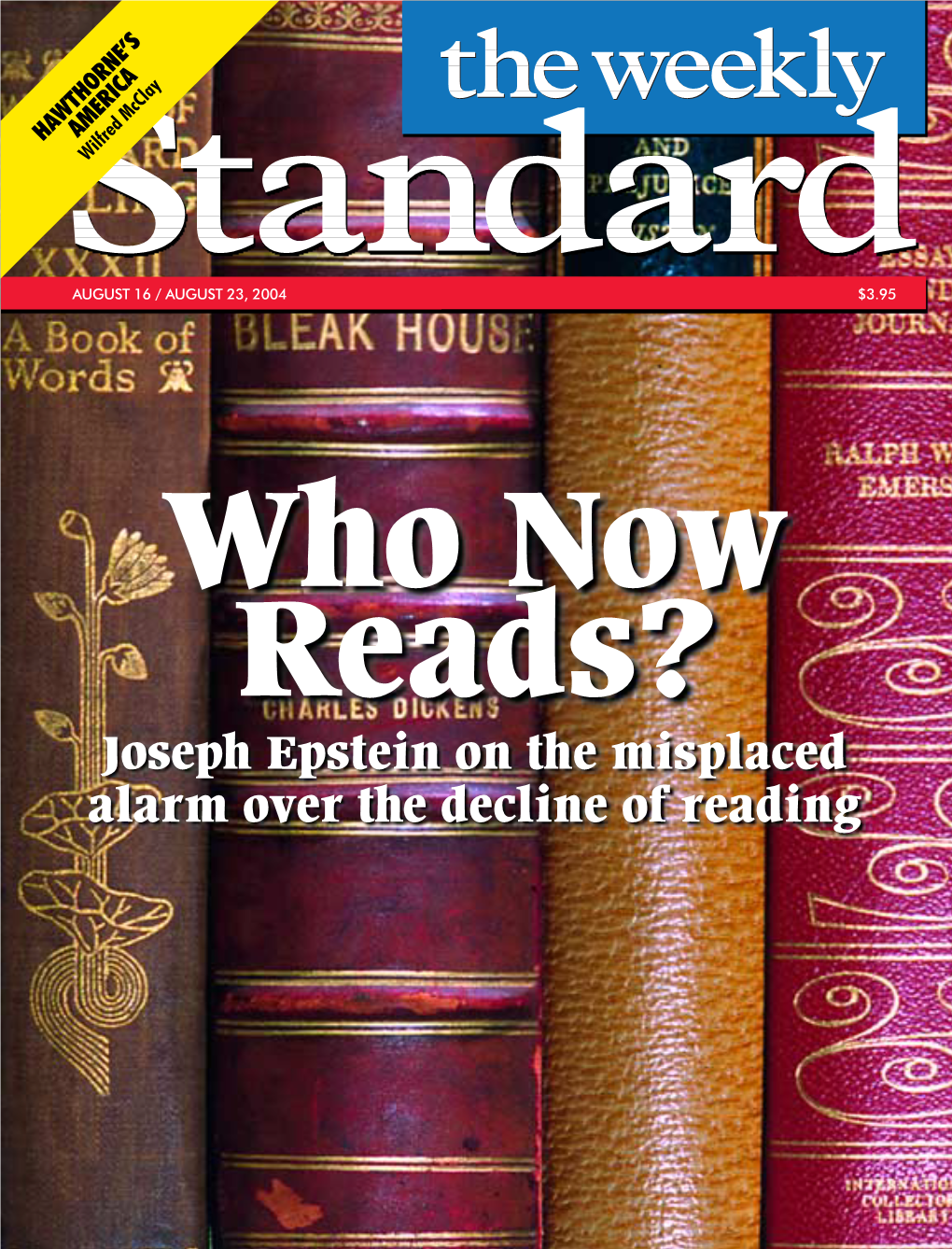 Who Now Reads? Joseph Epstein on the Misplaced Alarm Over the Decline of Reading SAVE the DATE!