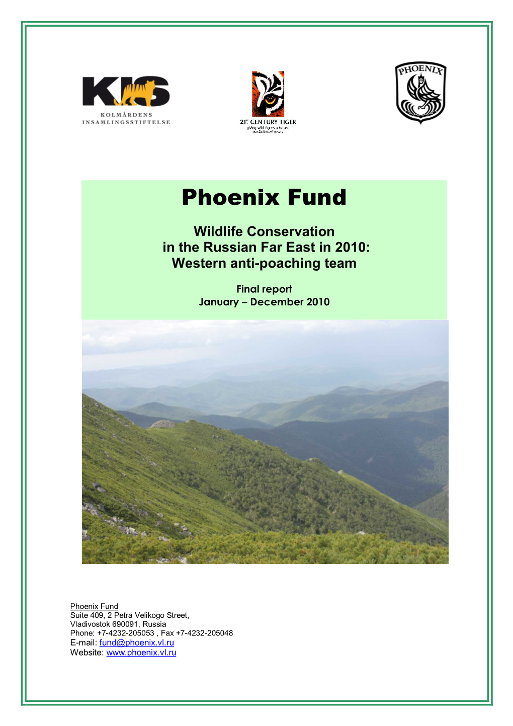 Phoenix Final Report 2010