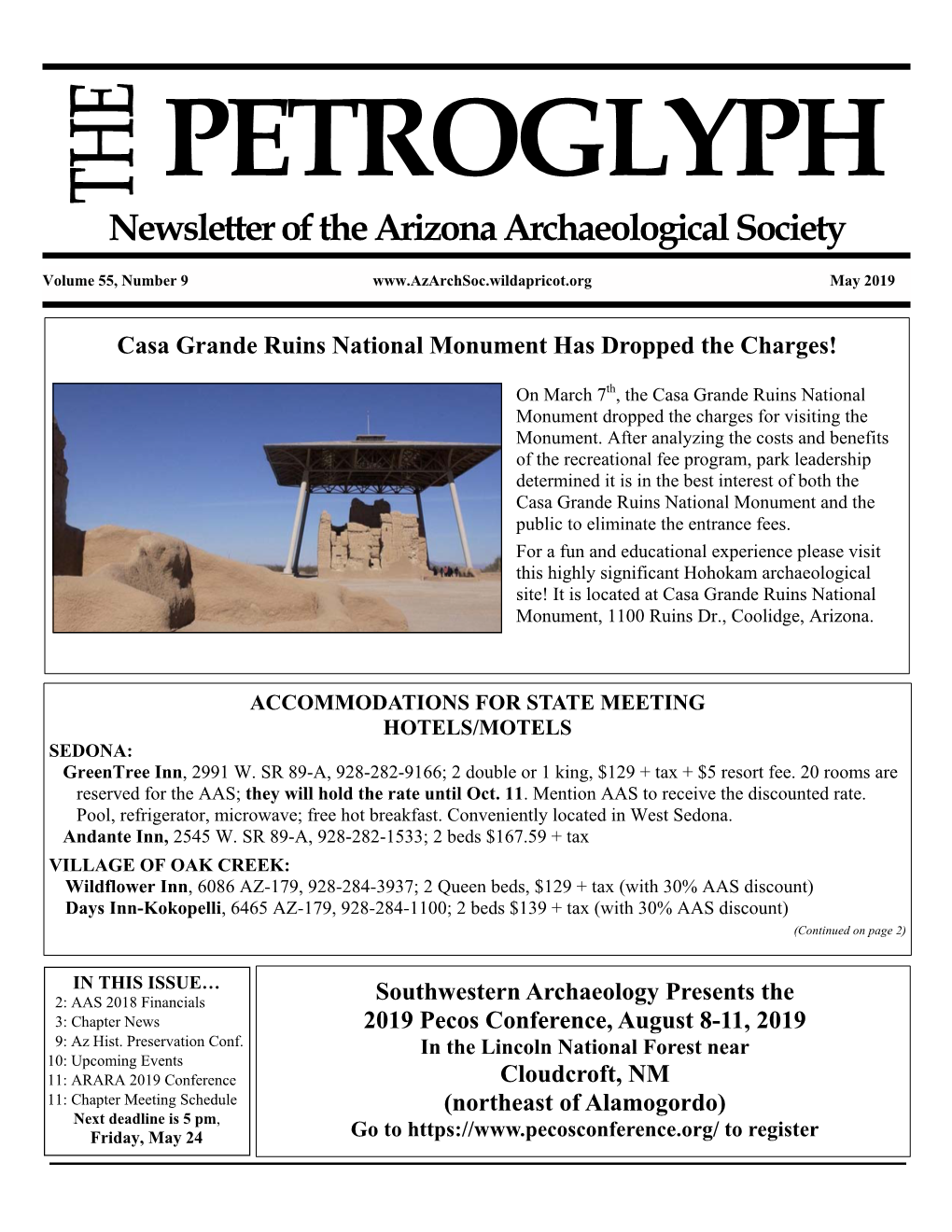 Newsletter of the Arizona Archaeological Society