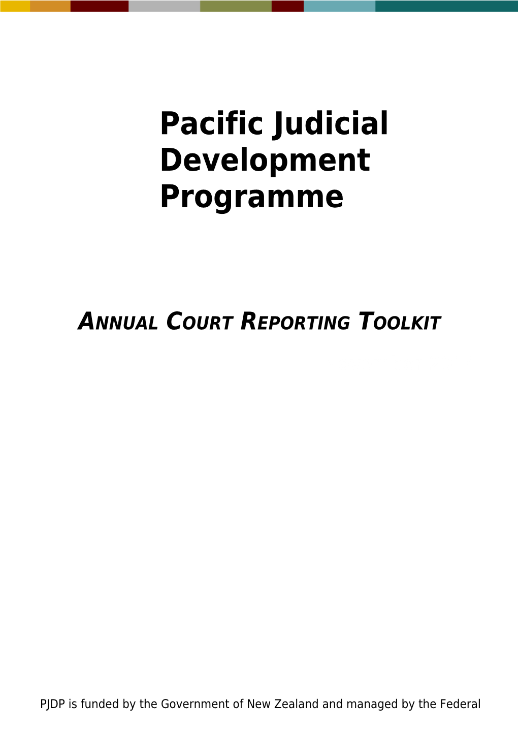 Annual Court Reporting Toolkit