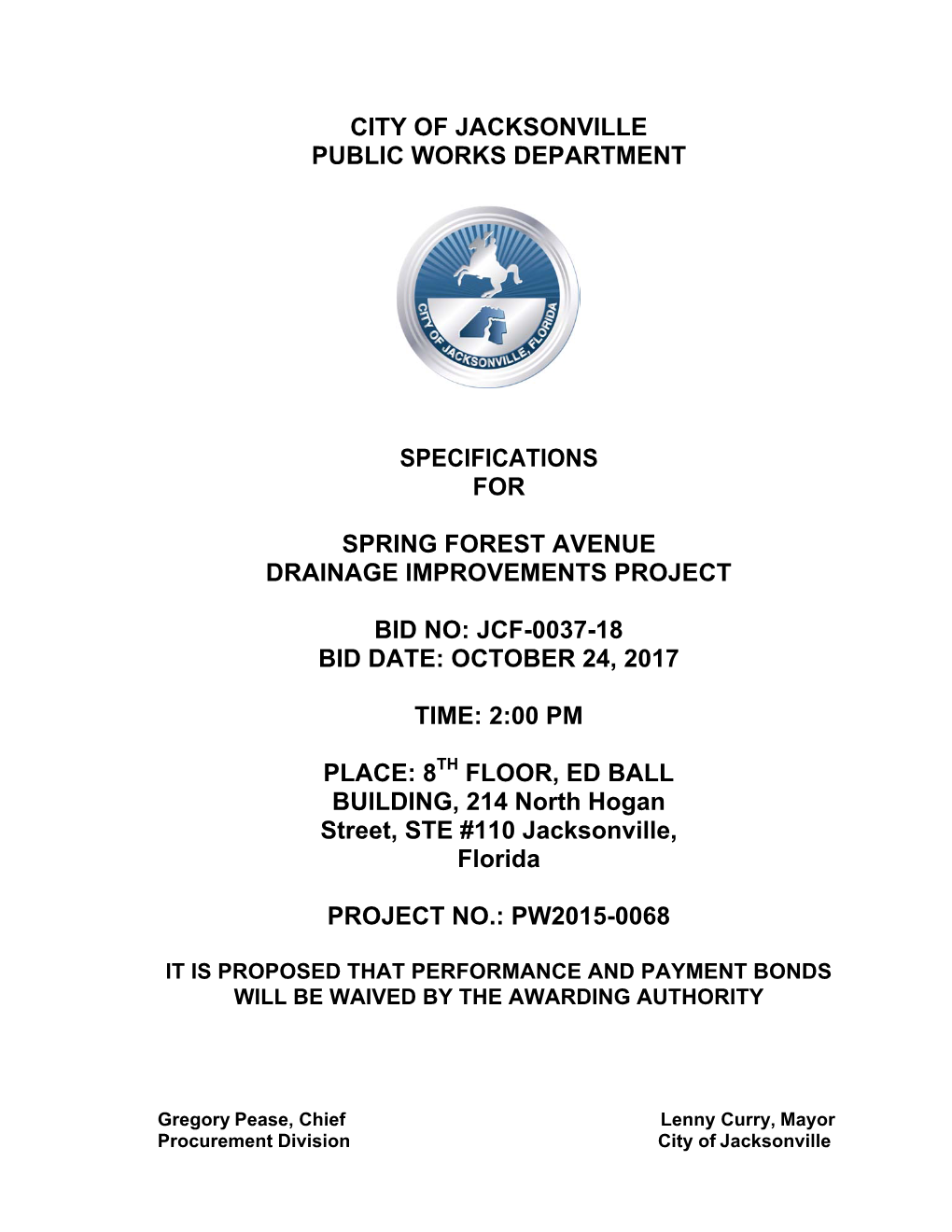 City of Jacksonville Public Works Department