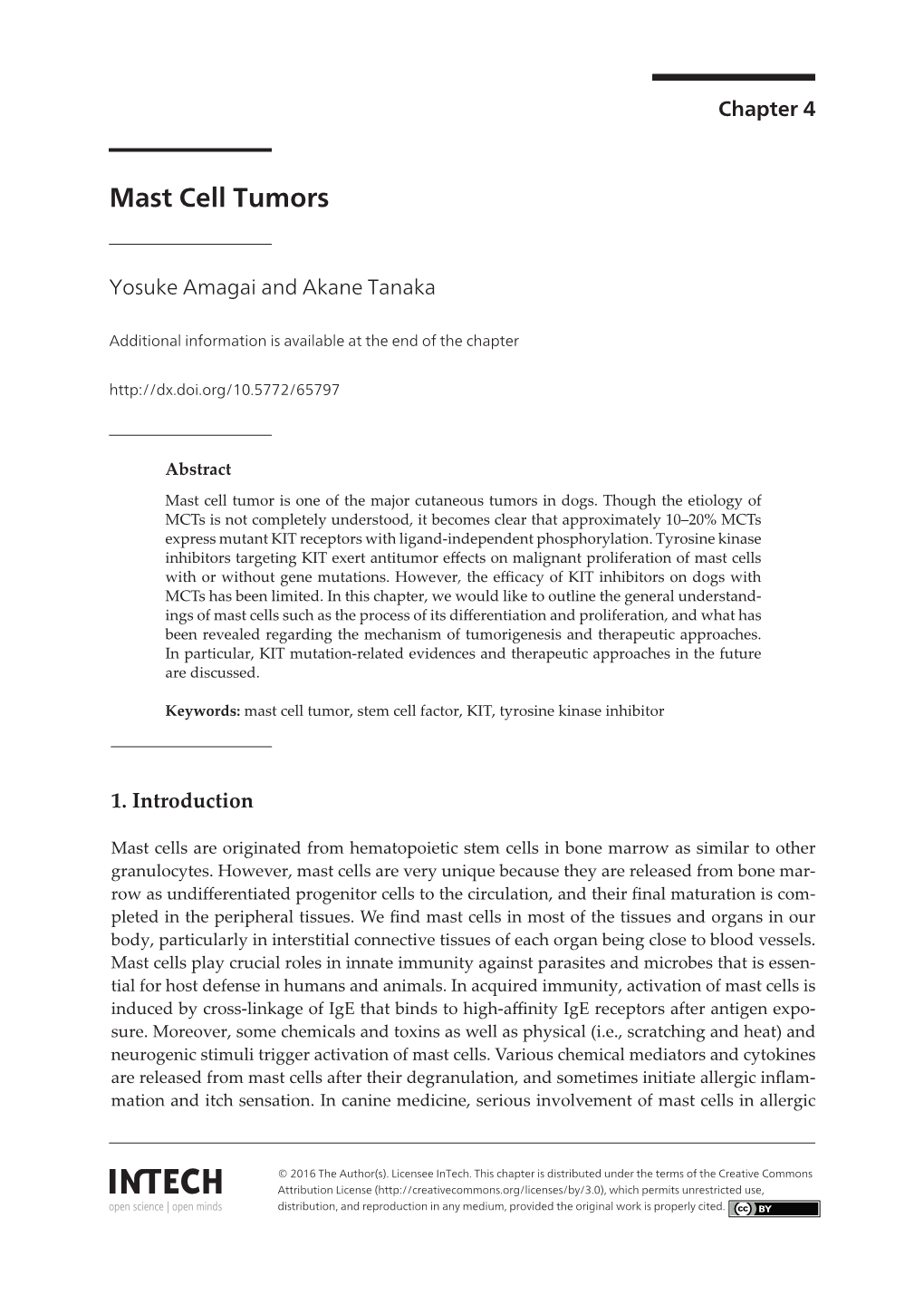 Mast Cell Tumors Mast Cell Tumors