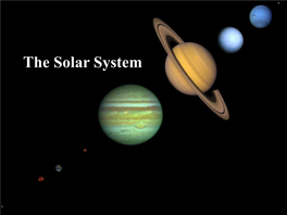 The Solar System What’S in Our Solar System?