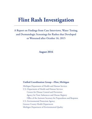 Flint Rash Investigation Report