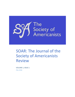 SOAR: the Journal of the Society of Americanists Review