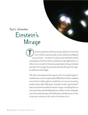 Einstein's Mirage