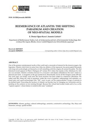 Reemergence of Atlantis: the Shifting Paradigm and Creation of Neo-Spatial Models