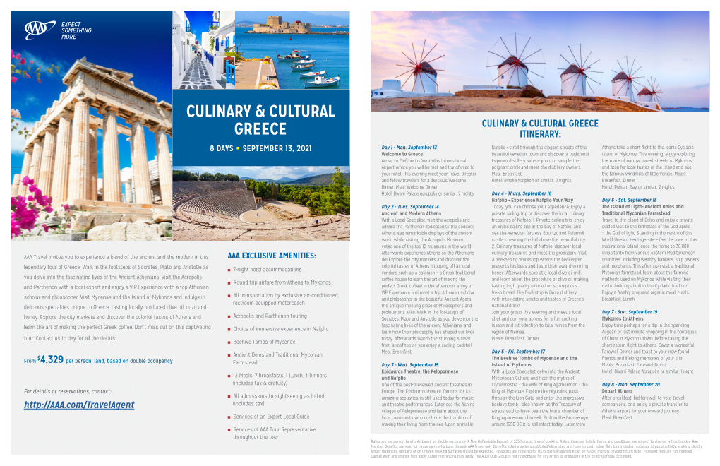 Culinary & Cultural Greece