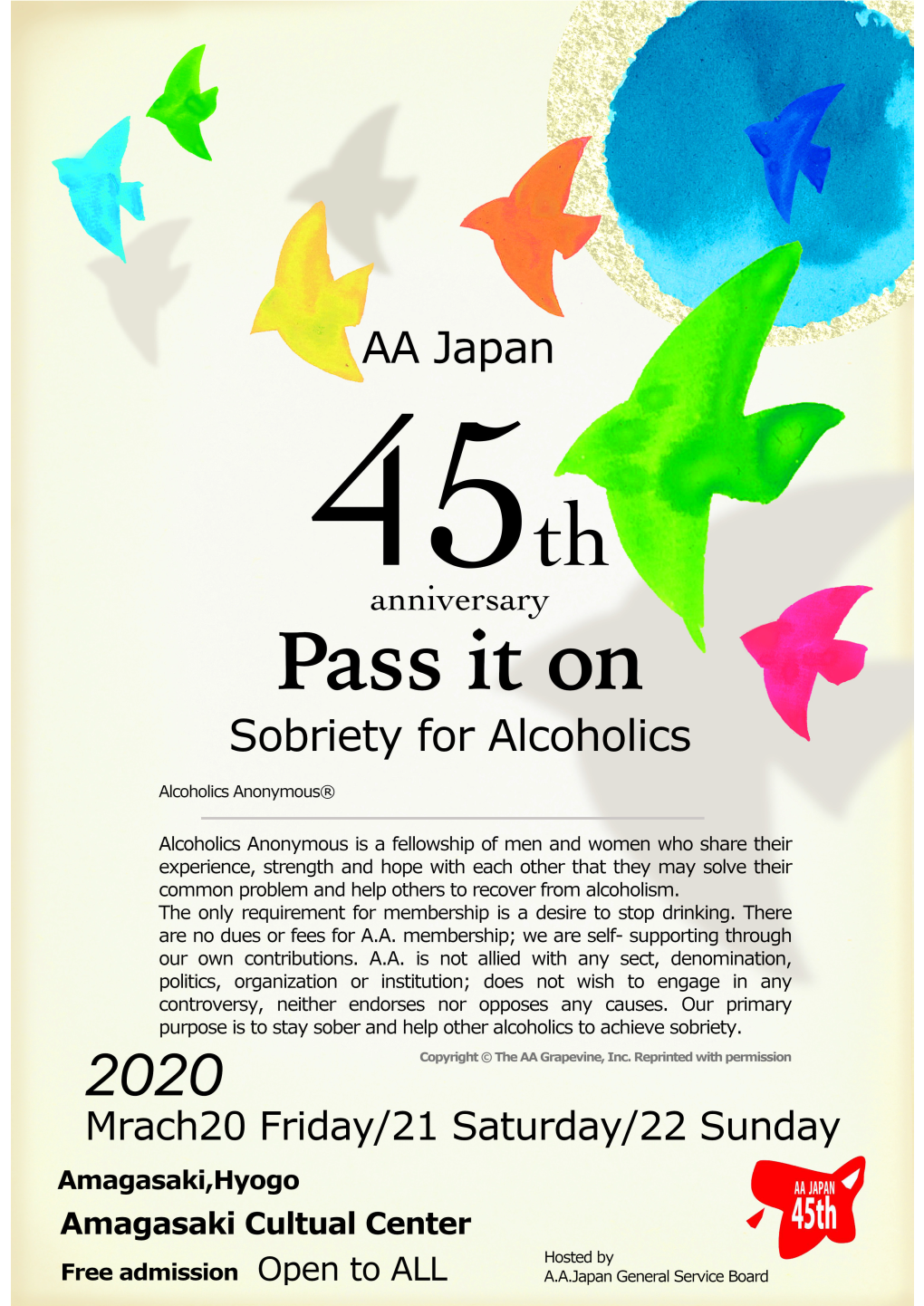 Aa45th Anniversary Flyer ENG
