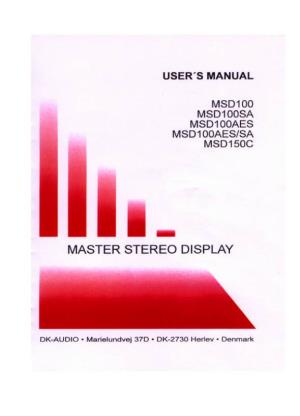MSD100 Users Manual.Pdf