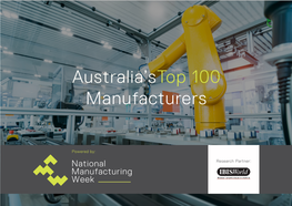Australia'stop 100 Manufacturers