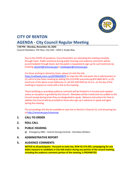 City of Renton Agenda