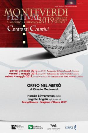 ORFEO NEL METRÒ Di Claudio Monteverdi
