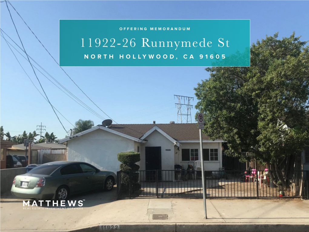 11922-26 Runnymede St, North Hollywood, CA 91605