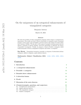 Categorical Enhancements of Triangulated Categories