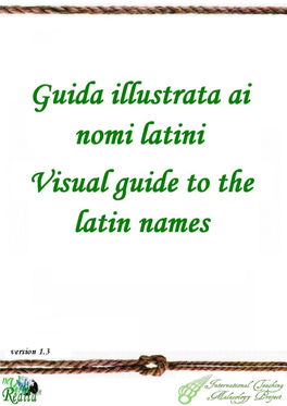 Guida Illustrata Ai Nomi Latini Visual Guide to the Latin Names