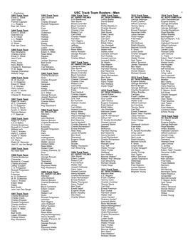 USC Track Team Rosters - Men 1 1893 Track Team 1902 Track Team 1906 Track Team 1909 Track Team 1912 Track Team 1914 Track Team Elmer E