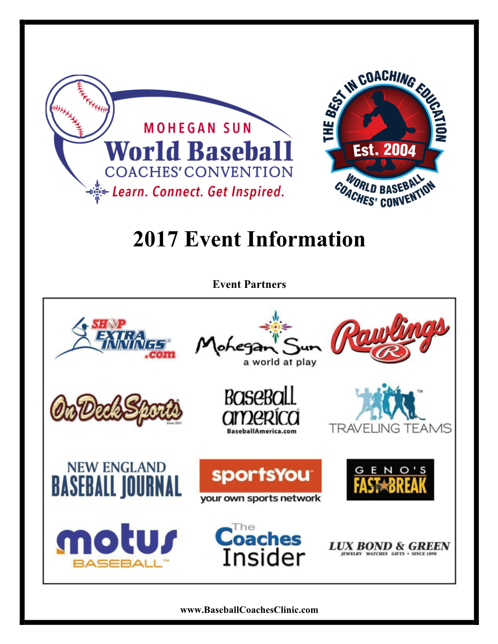 2017 Event Information