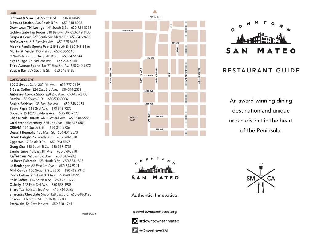 Restaurant Guide Ca Sm