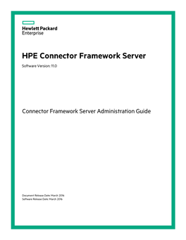IDOL Connector Framework Server 11.0 Administration Guide
