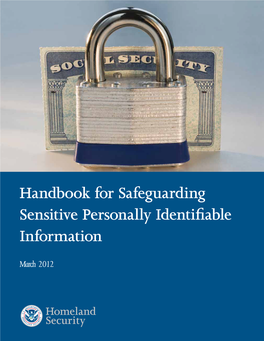 Handbook for Safeguarding Sensitive Personally Identifiable Information