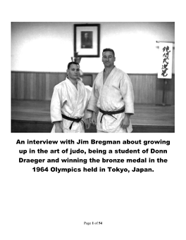 An Interview with Jim Bregman About Growing up in the Art of Judo, Being a Student of Donn Draeger and Winning the Bronze Medal