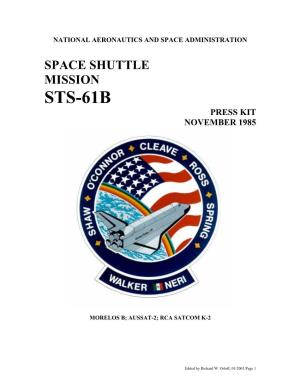 Sts-61B Press Kit November 1985