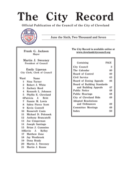 City Record 06-06-07-Issue