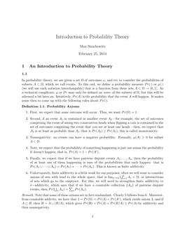 1 an Introduction to Probability Theory