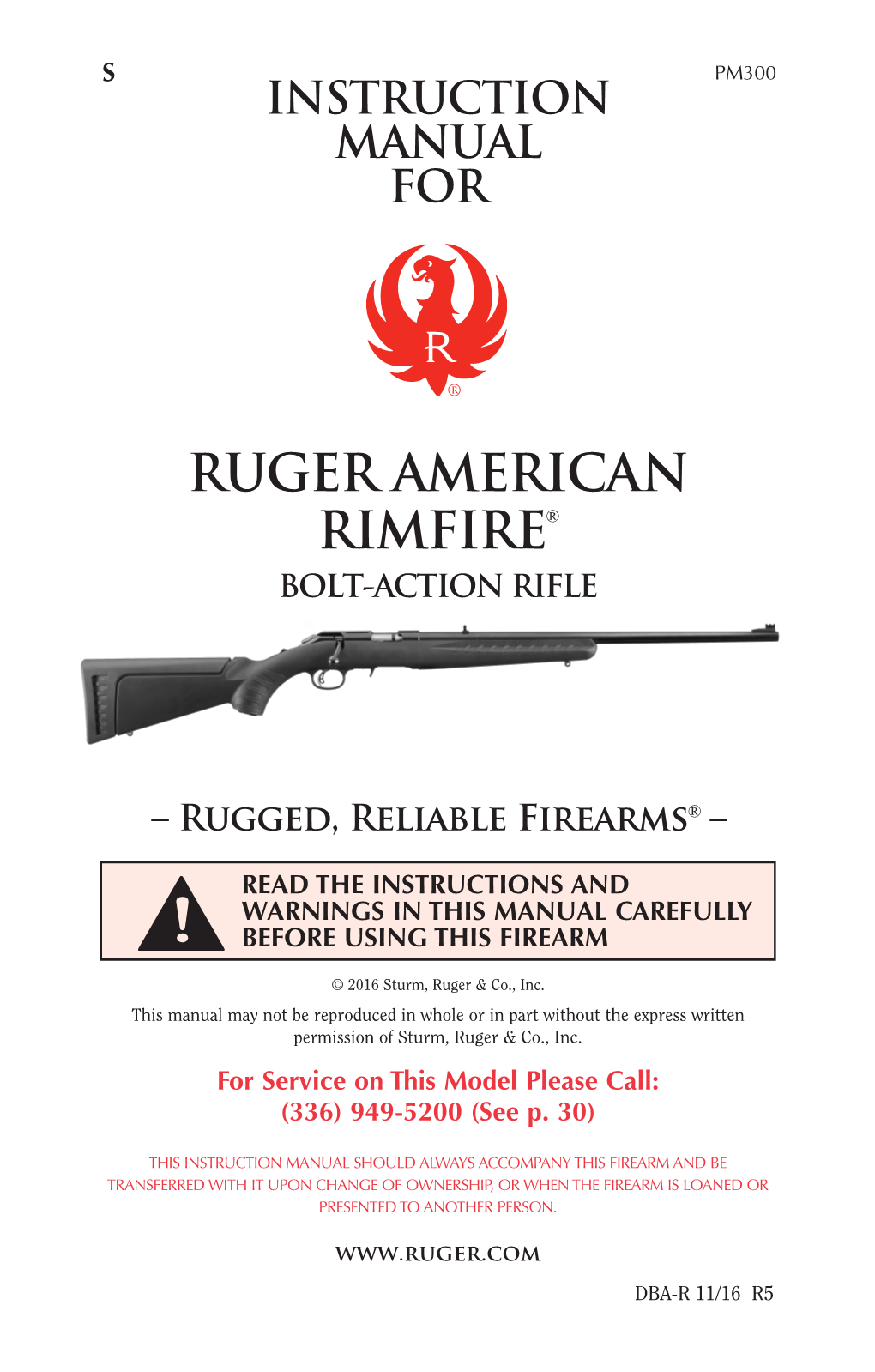 Ruger American Rimfire Instruction Manual