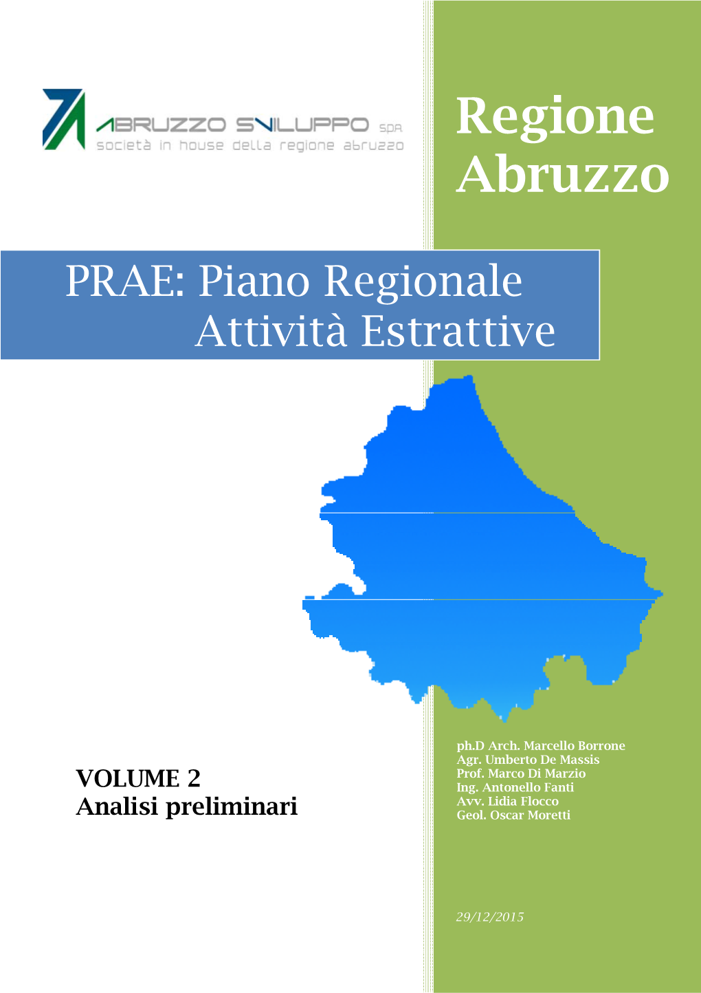 PRAE – Piano Regionale Attività Estrattive