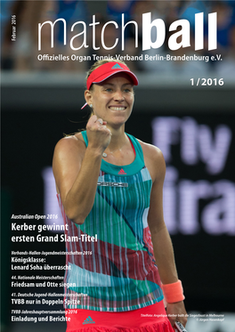 1 / 2016 Kerber Gewinnt Ersten Grand Slam-Titel