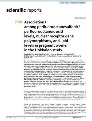 Perfluorooctanoic Acid Levels, Nuclear Receptor Gene Polymorphisms, And