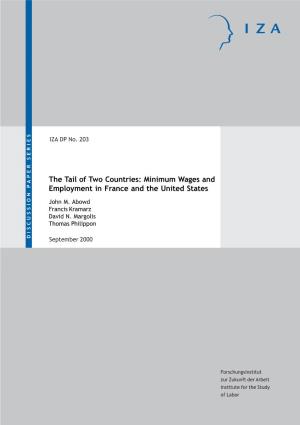 Minimum Wages and Employment in France and the United States