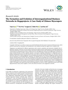 The Formation and Evolution of Interorganisational Business Networks in Megaprojects: a Case Study of Chinese Skyscrapers