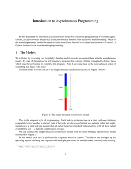 Introduction to Asynchronous Programming