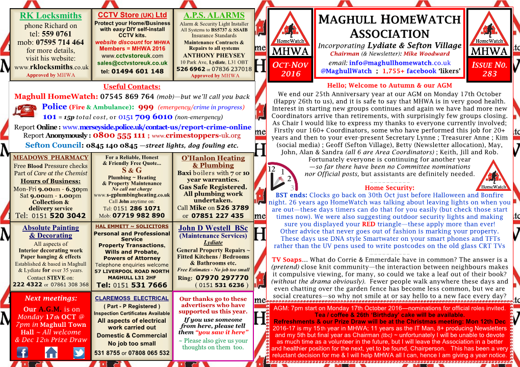 Maghull Homewatch Association