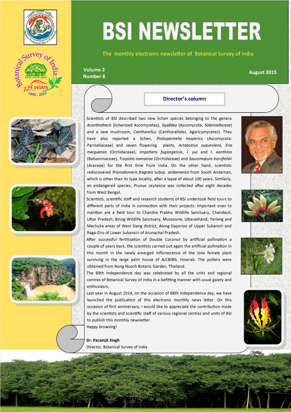 BSI NEWSLETTER The Monthly Electronic Newsletter Of Botanical Survey Of ...