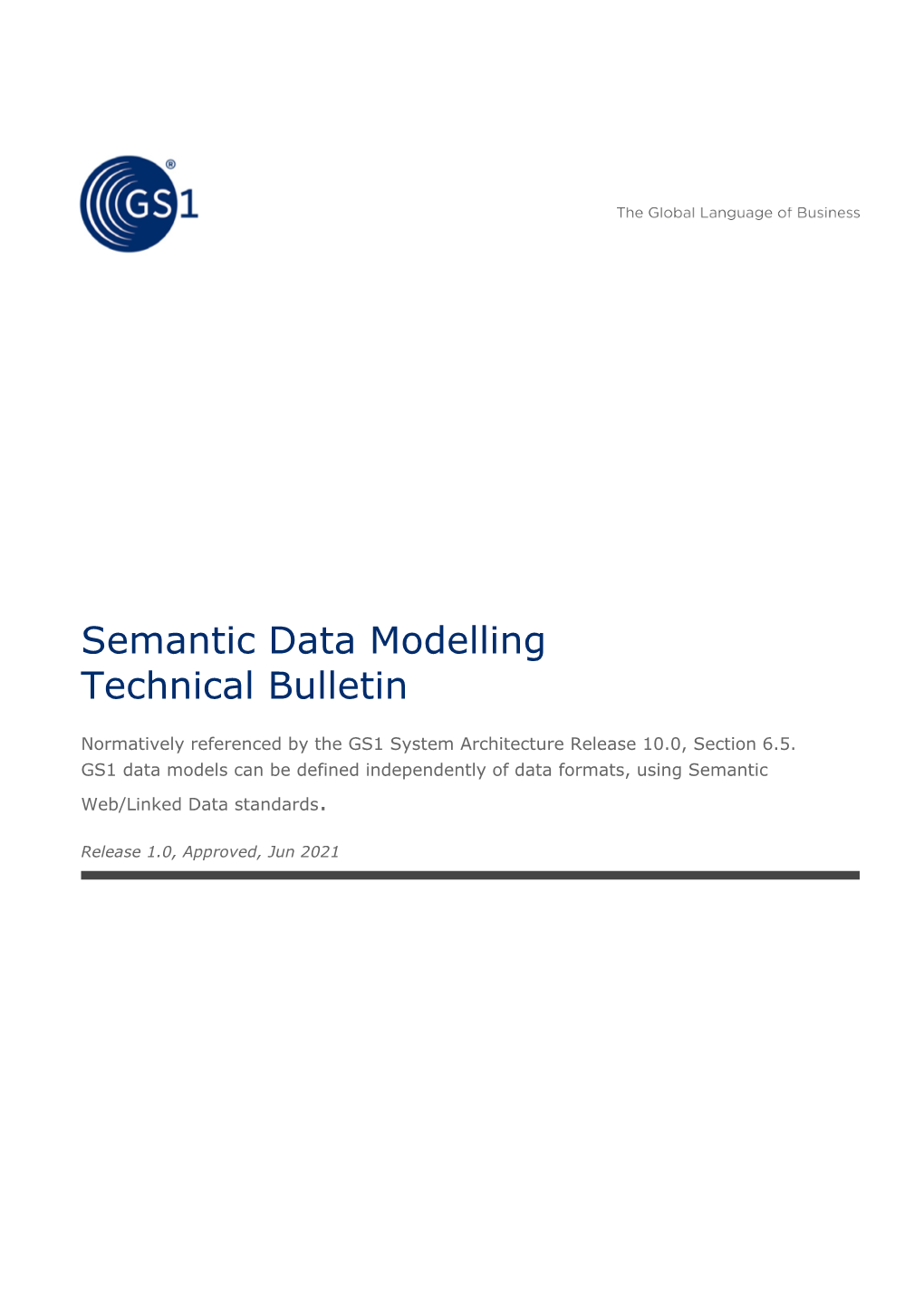 Semantic Data Modelling Technical Bulletin