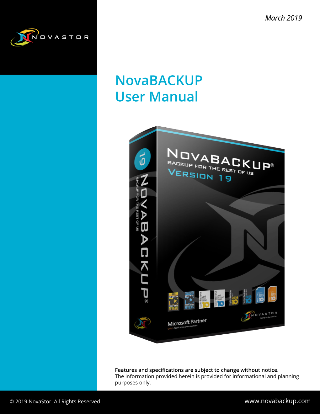 Novabackup User Manual