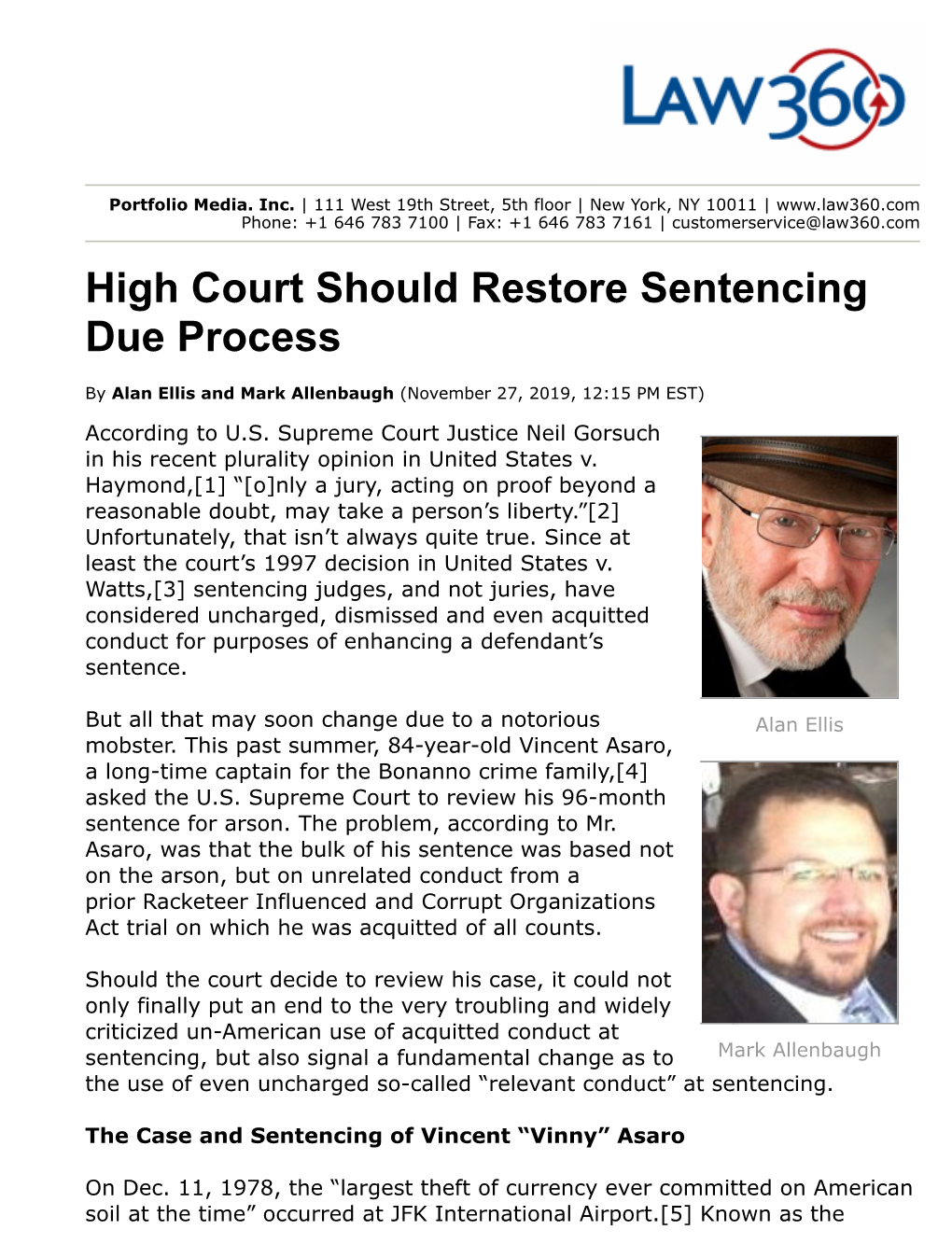High Court Should Restore Sentencing Due Process