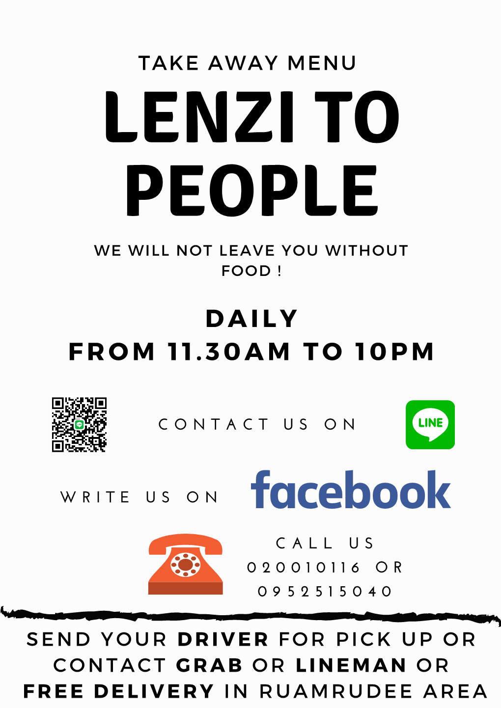 Lenzi to People We Will Not Leave You Without Food !