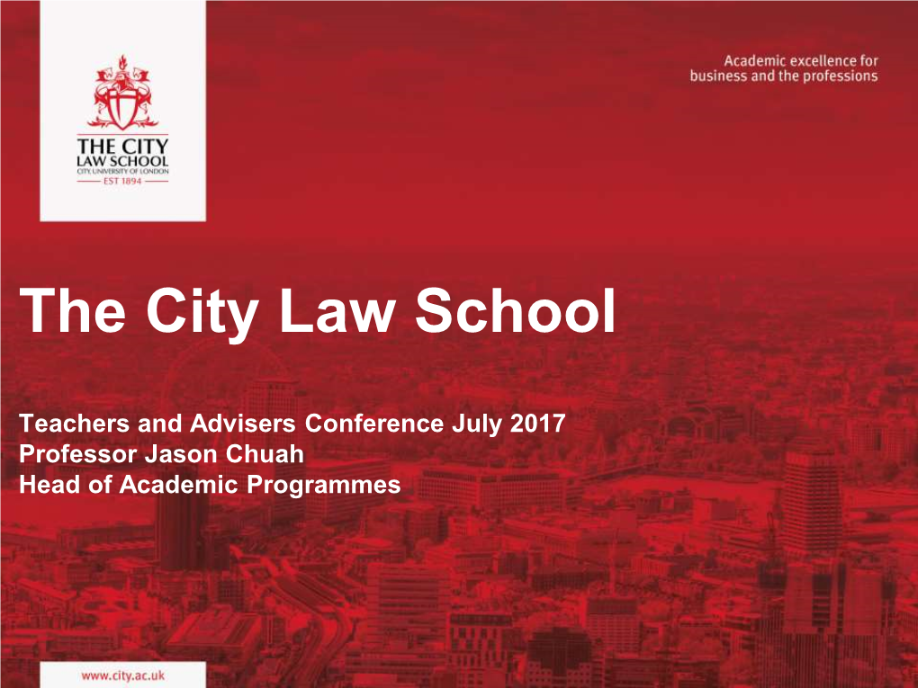 The City Law School