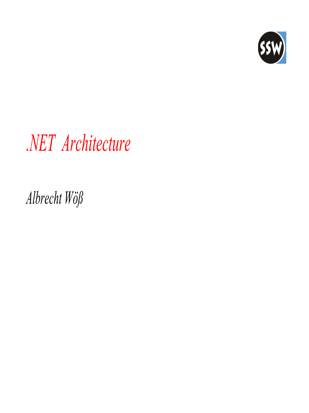 NET Architecture