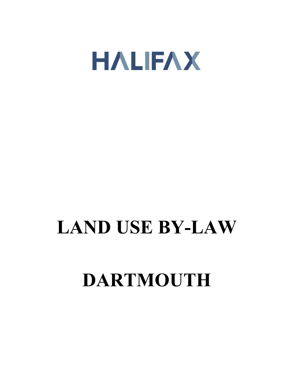Land Use By-Law Dartmouth