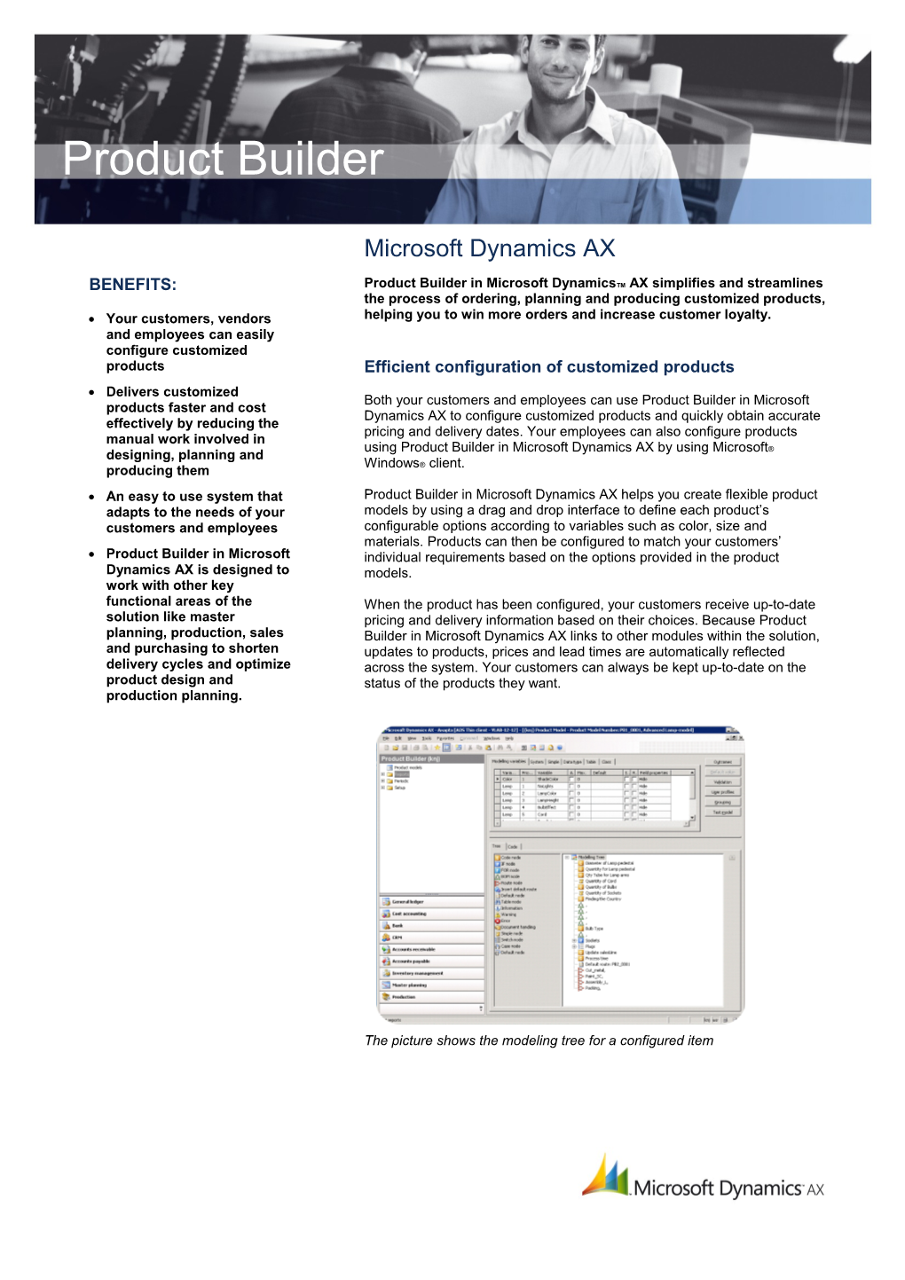 Product Builder in Microsoft Dynamics AX