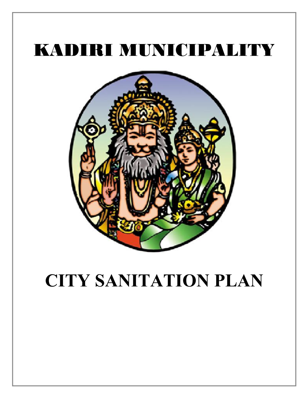 Kadiri Municipality City Sanitation Plan