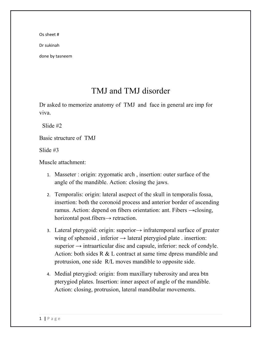 TMJ and TMJ Disorder
